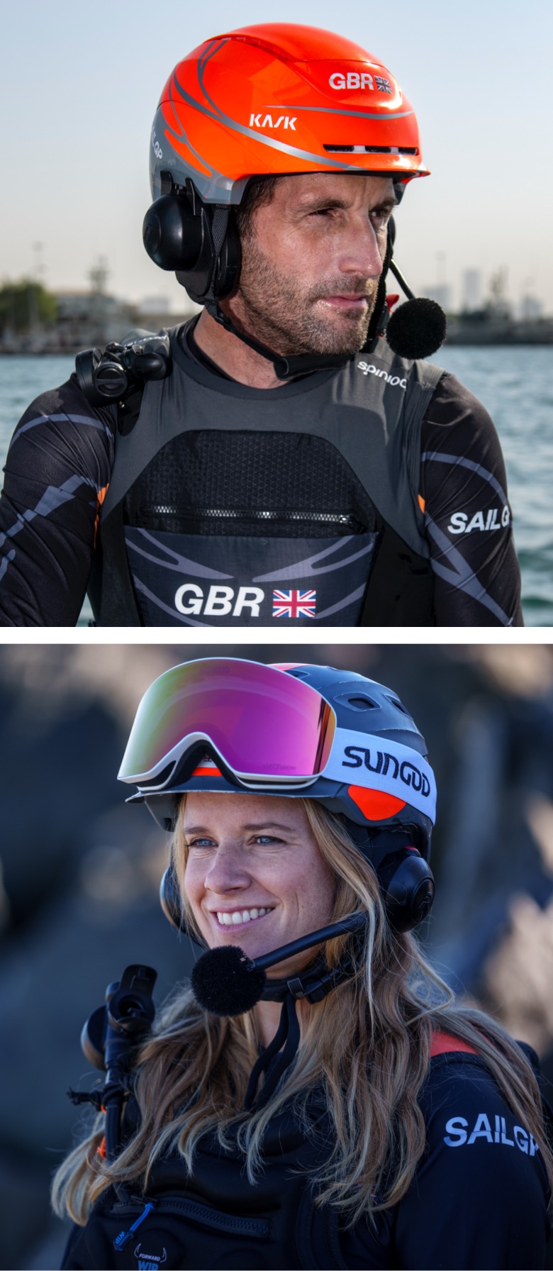 Sir Ben Ainslie and Hannah Mills